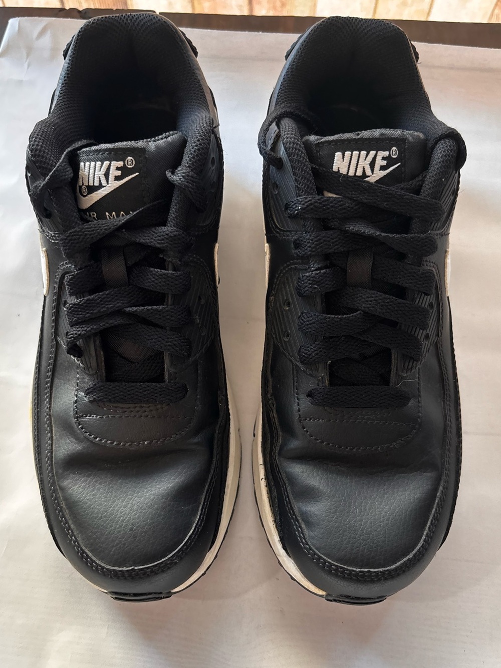 Nike Air Max 90 LTR GS Black White CD6864-010 Size 6Y Women’s 7.5
